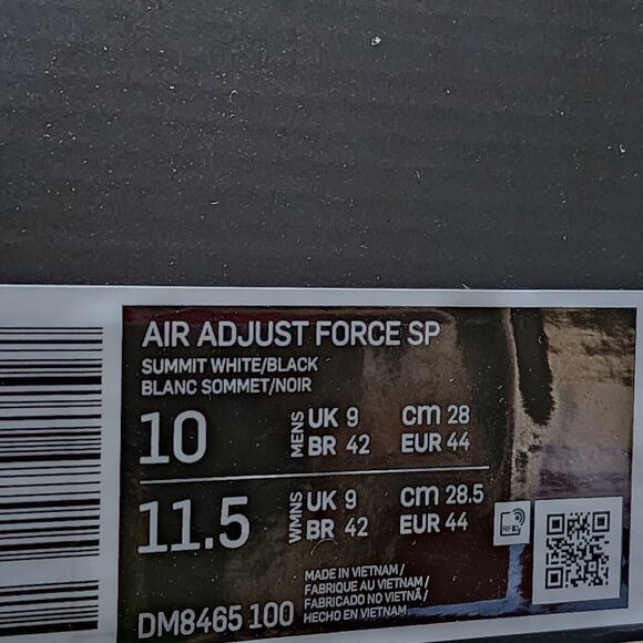 Nike AMBUSH x Air Adjust Force Summit White Brand New Sz 10 - Picture 10 of 10